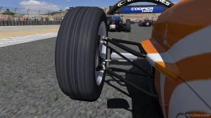 My front wheel a few corners before it got mangled.